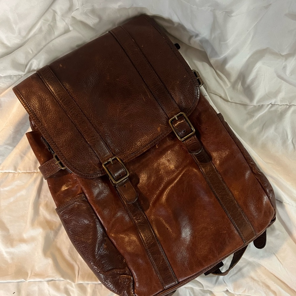 Moore & Giles Crews Leather Backpack Gem